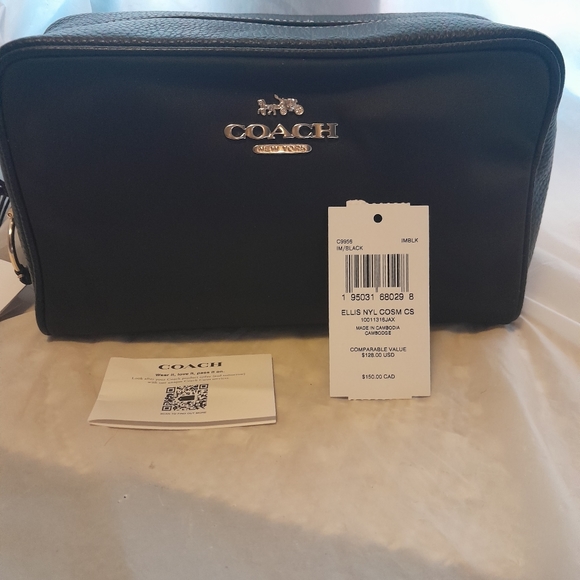 Coach Handbags - New Coach  Ellis Cosmetic Bag 8"